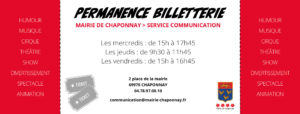 BILLETTERIE PERMANENCE